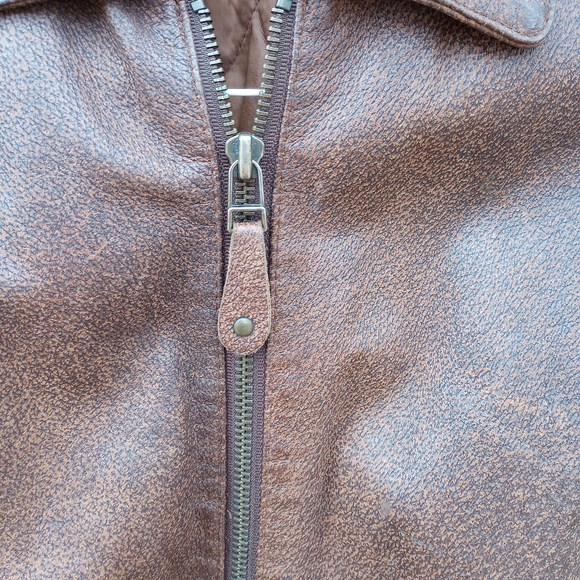 VTG bomber pilot/aviator style 100% genuine leather - Picture 3 of 11